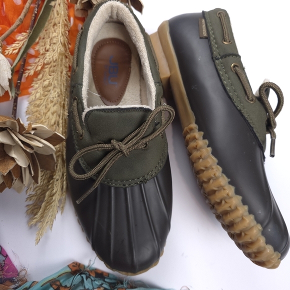 Jambu Womens Olive Rain Loafers Sz 7m - Picture 5 of 12